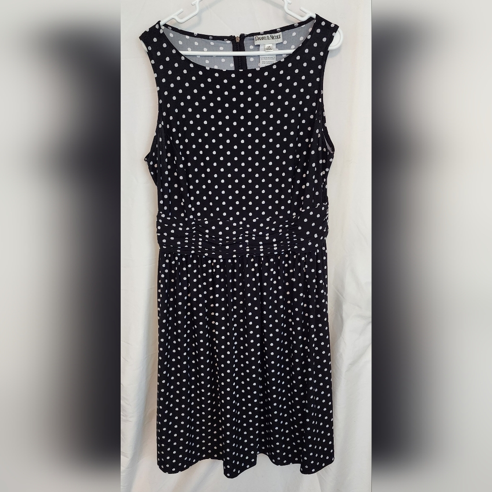 Black dotted dress